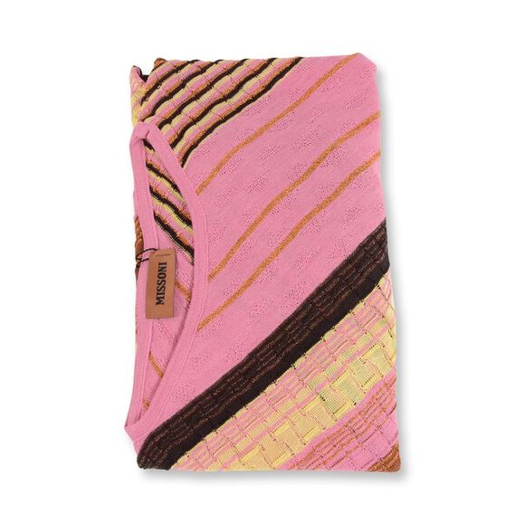Missoni Striped Knit Pullover Sweater Women Multicolor Scarves
